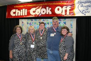 Members of “The Chili Warriors” from the TCMH Dietary department raised $3389.12 for Hospice of Care. 