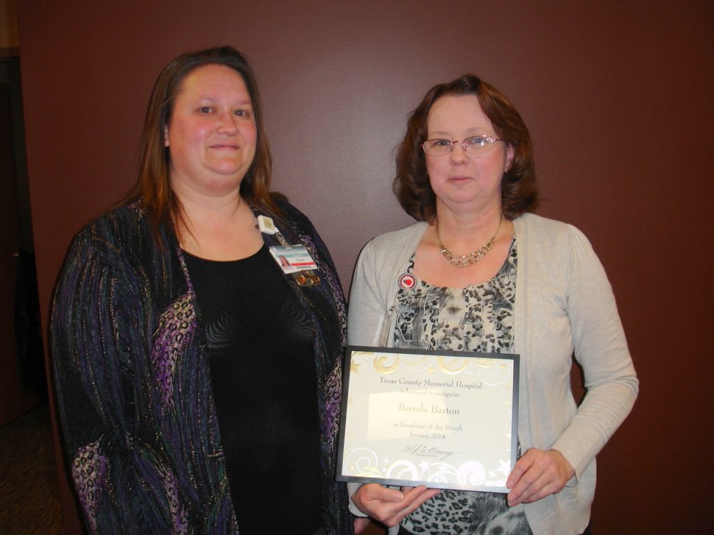 Brenda Barton (right) with her supervisor, Rachel Phillips.
