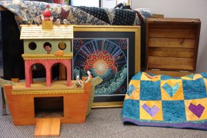 Several handmade items that will be auctioned at the upcoming Eighth Annual TCMH Healthcare Foundation Chili Cook Off to benefit Hospice of Care.