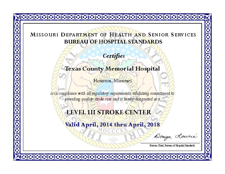 TCMH Receives State Designation as Stroke Center | Texas County ...