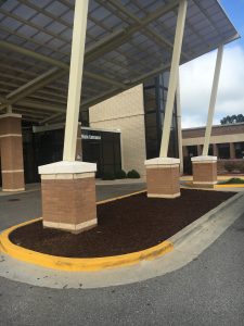 Bricks will be placed in the front entrance island at TCMH.