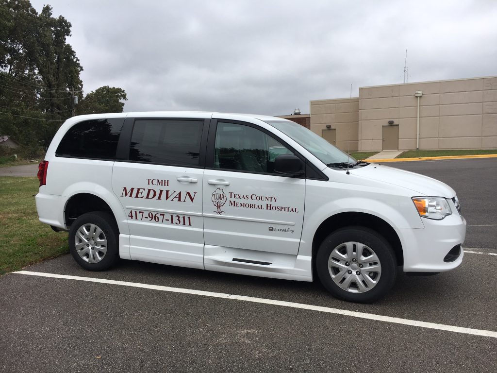 One of two new Medivans available at TCMH for non-emergency transportation.