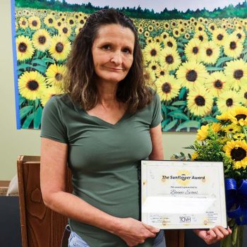 bonnie-e-sunflower-award Bonnie Evans, CNA, 2024 SUNFLOWER Award Winner at Texas County Memorial Hospital in Houston, Missouri