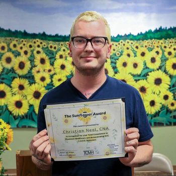christian-n-sunflower-award-2025 Christian Neal, CNA, 2025 SUNFLOWER Award Winner at Texas County Memorial Hospital in Houston, MO