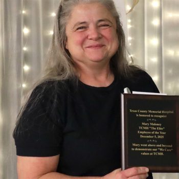 Mary Maloney, Rehabilitation Services, 2025 ELITE Award Winner at Texas County Memorial Hospital in Houston, Missouri